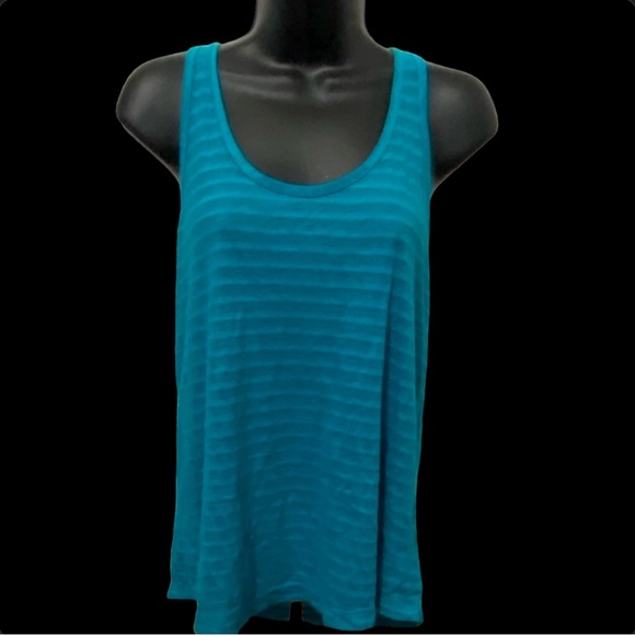 Women’s Blue and White stripped tank top - Picture 1 of 5
